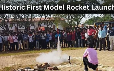Triumphant Launch: Rocketry Tamil’s Historic Model Rocket Soars at Swami Dayananda College